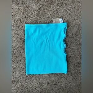 Cotton Candy LA Slit Cut Mini Skirt/ Ocean